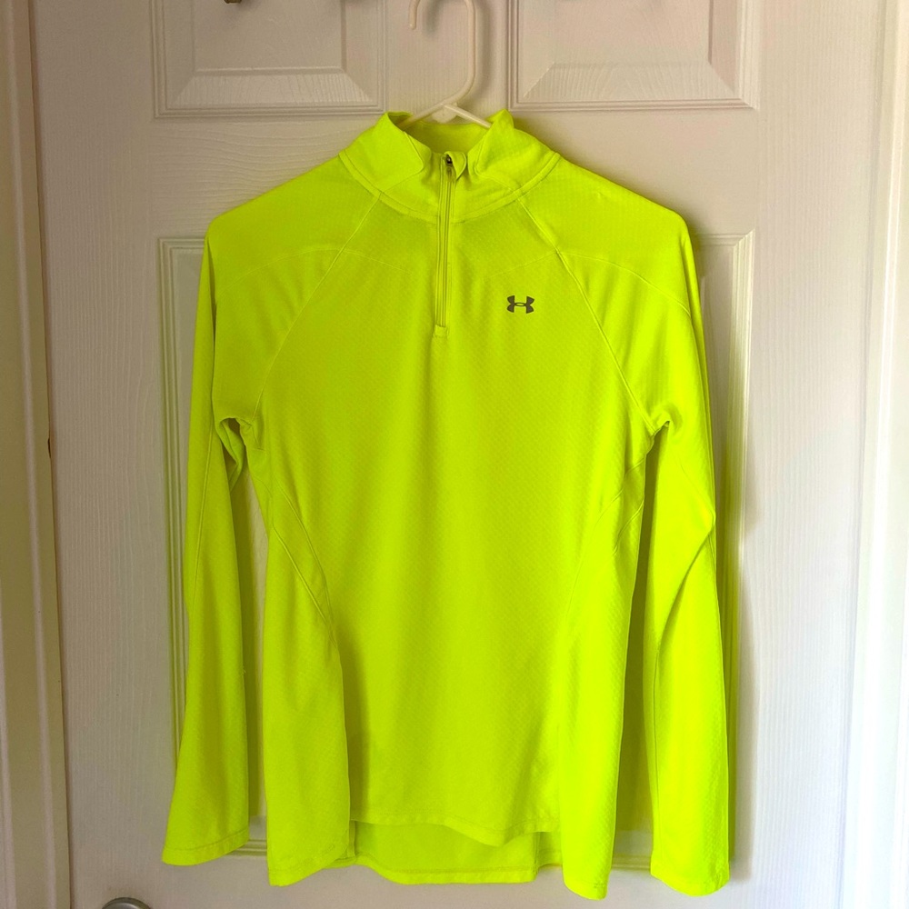 Under Armour yellow 1/4 zip activewear